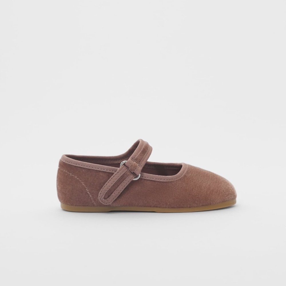 Zara Girls Velvet Mary Janes - Picture 5 of 6